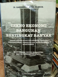 TEKNO EKONOMI BANGUNAN BERTINGKAT BANYAK