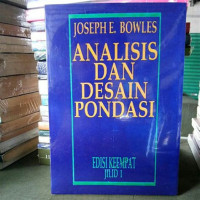 ANALISIS DAN DESAIN PONDASI