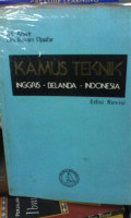 KAMUS TEKNIK : INGGRIS-BELANDA-INDONESIA