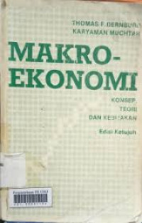 Makro Ekonomi : Konsep Teori Dan Kebijakan