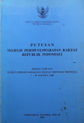 Putusan Majelis Permusyawaratan Rakyat Republik Indonesia